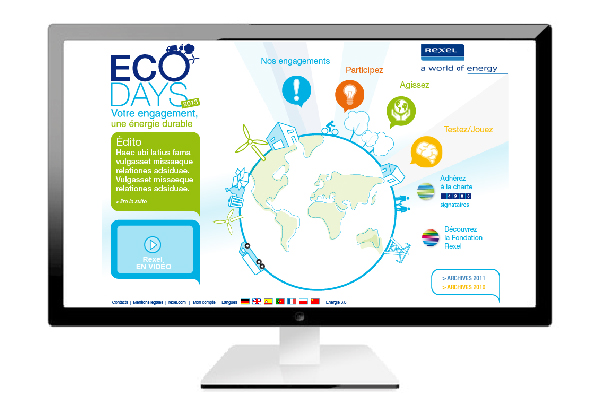 Home page du site Rexel, Ecodays