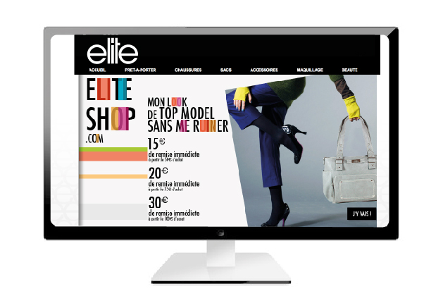 Home page du site Elite
